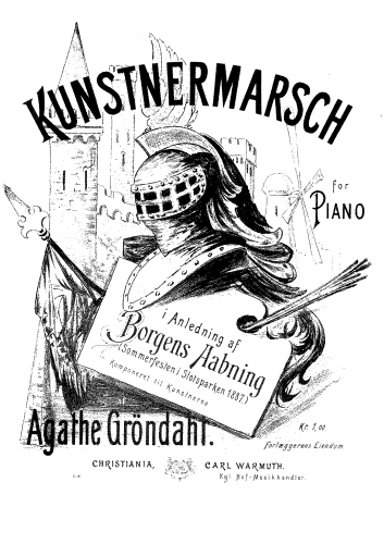Backer-Grøndahl - Marsch til Kunstnernes Sommerfest - Score