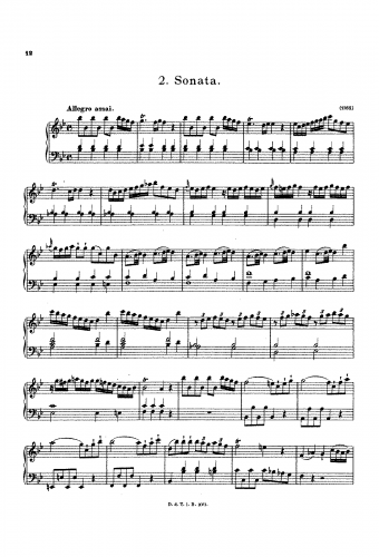 Mozart - Piano Sonata in B flat major - Score