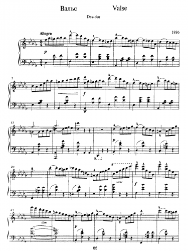 Scriabin - Valse - Score