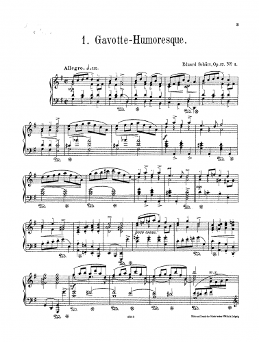 Schütt - Scènes de Bal - Piano Score - Score