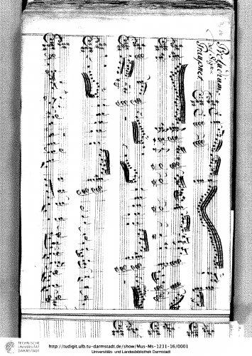 Graupner - Partita in A major, GWV 149 - Score