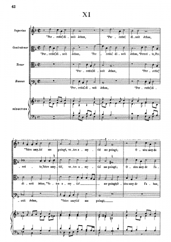 Costeley - Perrette, disoit Jehan - Score