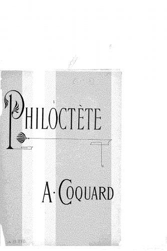 Coquard - Musique de scène sur la tragédie de Sophocle traduite par Pierre Quillard - Score