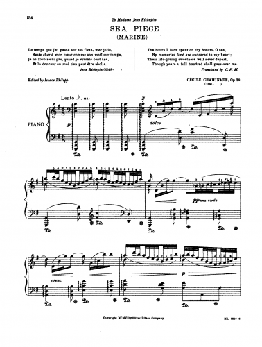 Chaminade - Marine - Score