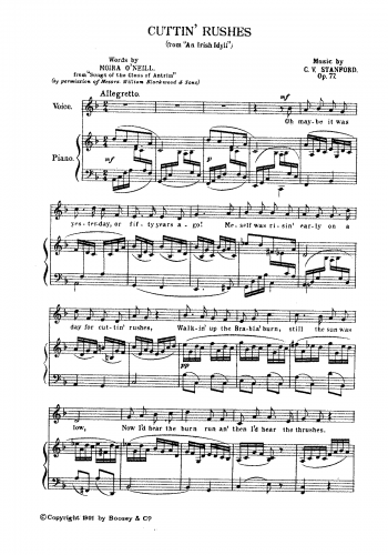 Stanford - An Irish Idyll in 6 Miniatures, Op. 77 - No. 3: Cuttin' Rushes