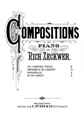 Zeckwer - In the Forest - Piano Score - Score