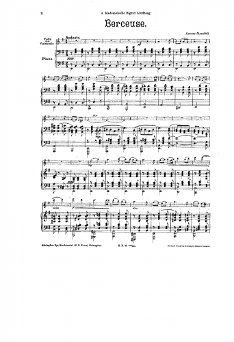 Järnefelt - Berceuse - For Violin and Piano