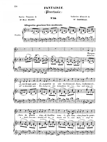 Meyerbeer - Fantaisie - Score