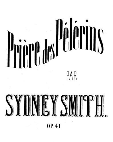 Smith - Priere des Pelerins - Score
