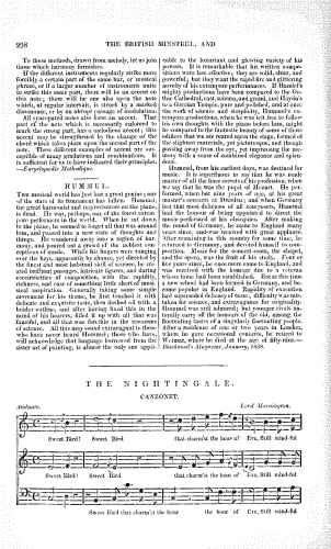 Mornington - The Nightingale - Score