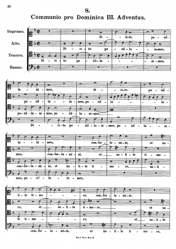 Fux - Dicite pusillanimes, K.286 - Score
