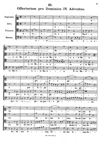 Fux - -Ave Maria, K.151 - Score