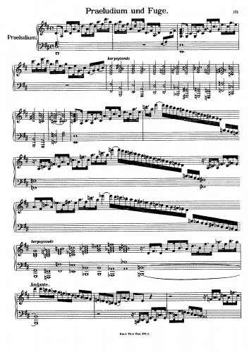 Albrechtsberger - Praeludium und Fuge - Score