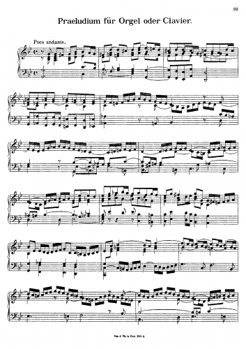 Albrechtsberger - Praeludium für Orgel oder Clavier - Score