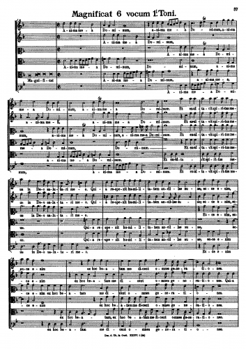 Bernardi - Magnificat - Score