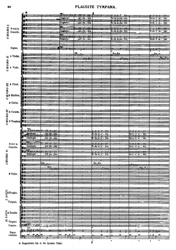 Biber - ''Plaudite tympana'' à 54 - Score