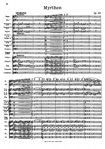 Strauss Sr. - Myrthen, Op. 118 - Score