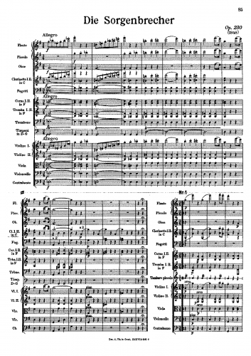 Strauss Sr. - Sorgenbrecher - Score