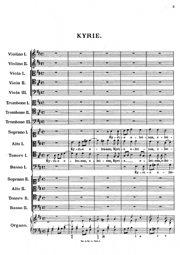 Fux - Missa Sanctissimæ Trinitatis - Score