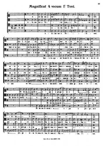Bernardi - Magnificat - Score