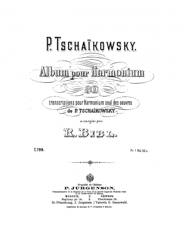 Bibl - Tchaikovsky Album - complete score