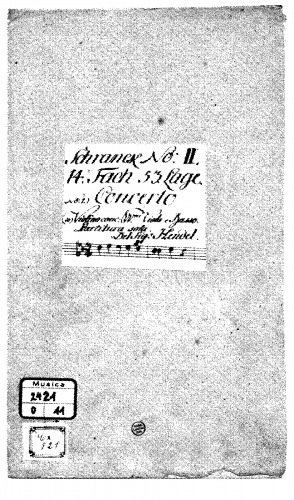 Pisendel - Violin Concerto in G minor, JunP I.1.a - Score