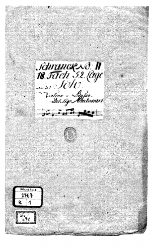 Montanari - Violin Sonata in A minor - Score