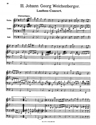 Weichenberger - Lauthen-Konzert - Score