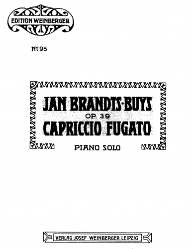 Brandts Buys - Capriccio Fugato - Score