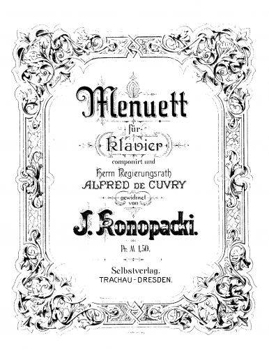 Konopacki - Menuett - Score
