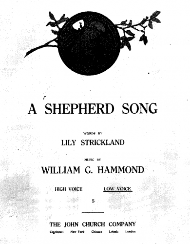 Hammond - A Shepherd's Song - Score