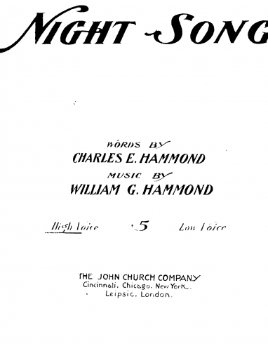 Hammond - Night Song - Score