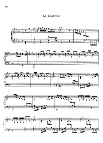 Rameau - La Dauphine - Score