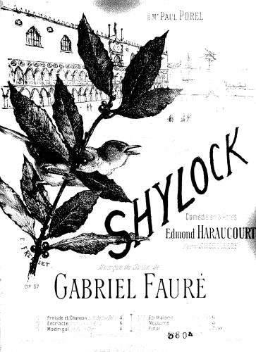 Fauré - Shylock, Op. 57 - Selections For Piano 4 hands (Boëllmann)