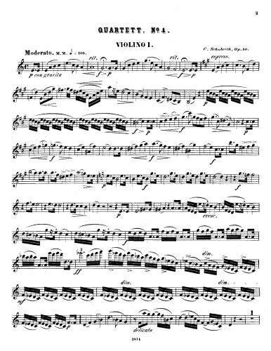 Schuberth - String Quartet No. 4