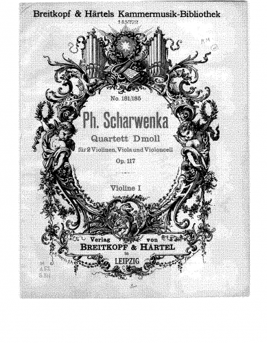 Scharwenka - String Quartet No. 1, Op. 117