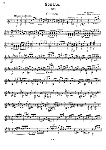 Werner - Sonate - Score