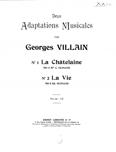 Villain - 2 Musical Adaptations - Score