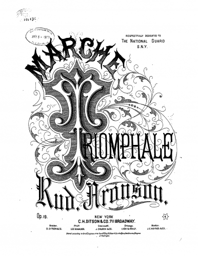 Aronson - Marche Triomphale - Score