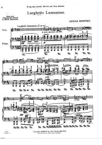 Godowsky - 12 Impressions - Scores and Parts - Score