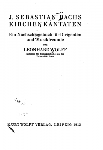 Wolff - Ein Nachschlagewerk für Dirigenten und Musikfreunde - Complete book