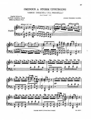 Handel - Orlando - Aria: Sorge infausta una procella