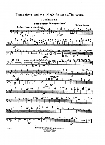 Wagner - Tannhäuser - Dresden version - Bass Trombone