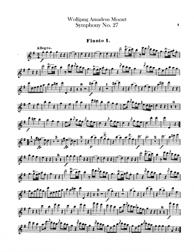 Mozart - Symphony No. 27