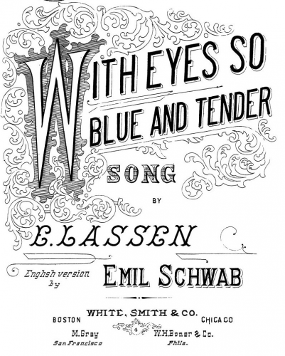 Lassen - Mit deinen blauen Augen - Complete  score (high vioice, A♭ major)