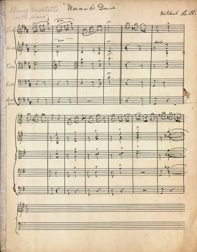 Hill - Mermaid's Dance - For Strings (Composer) - Score