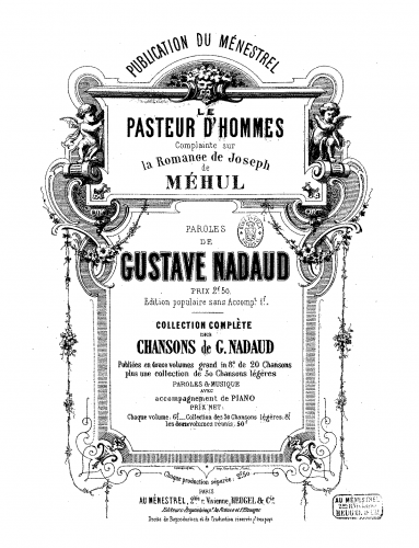 Nadaud - Le pasteur d'hommes - Score