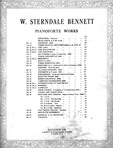 Bennett - Toccata, Op. 38 - Score