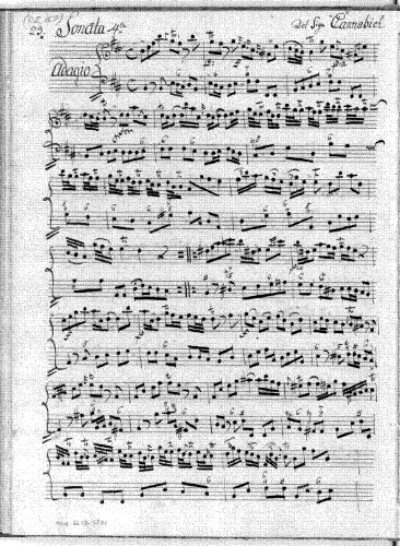 Cannabich - Flute Sonata in B minor - Score