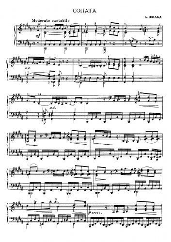 Field - Sonata in B Major - Score